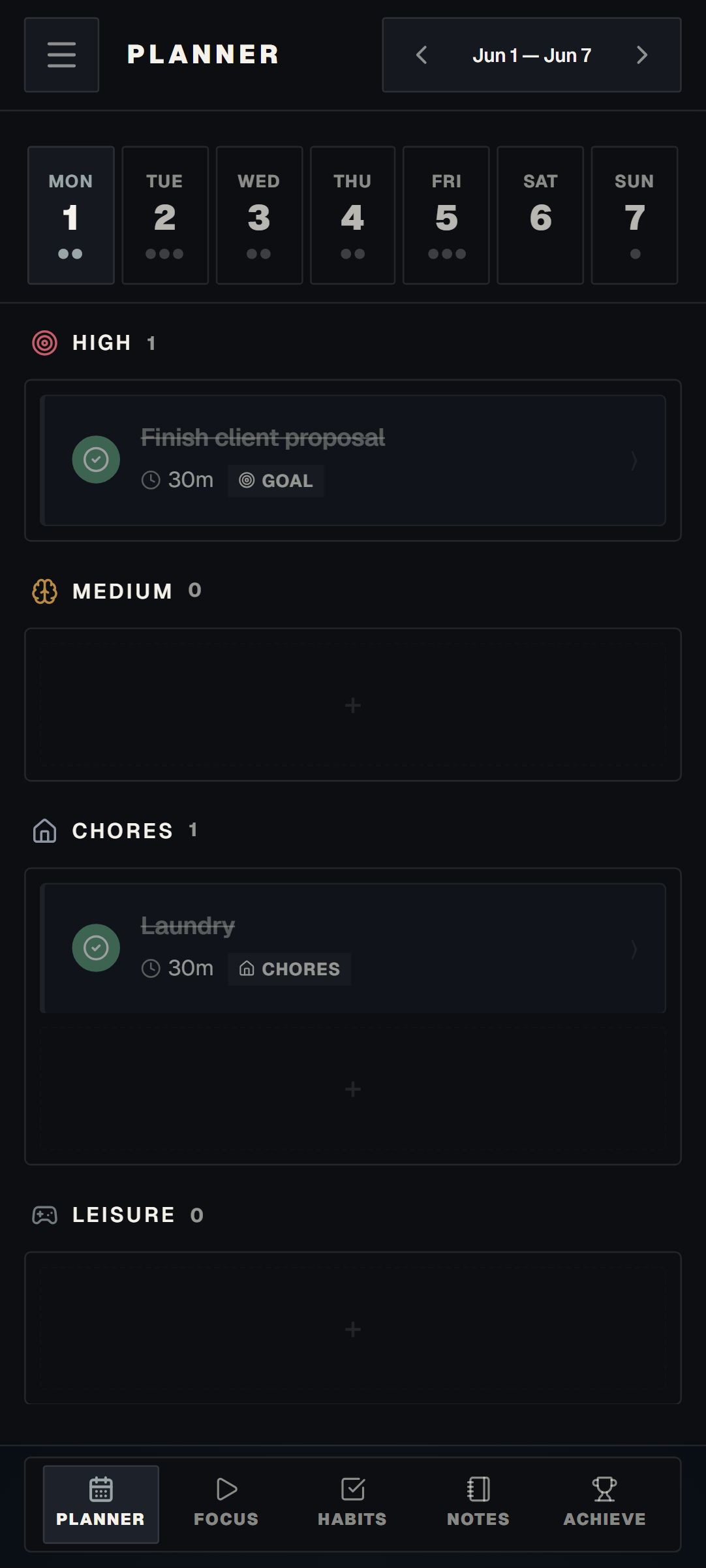 WeekFlux shown across desktop and mobile.